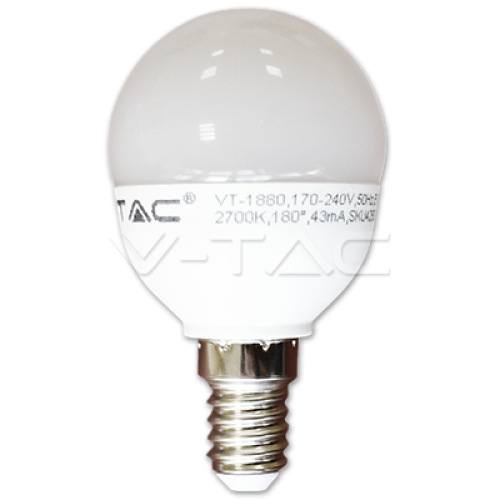 LED spuldze - LED Bulb - 6W E14 P45 White